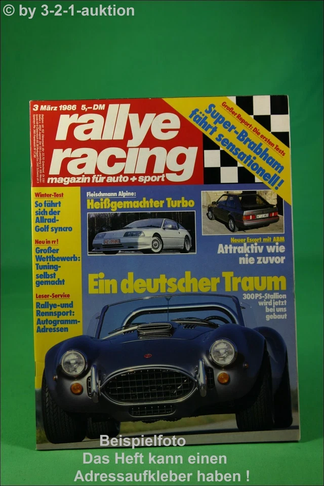 Rallye Racing 3/86 Stallion Alpine V6 Aston Martin V8 - Immagine 1 di 1