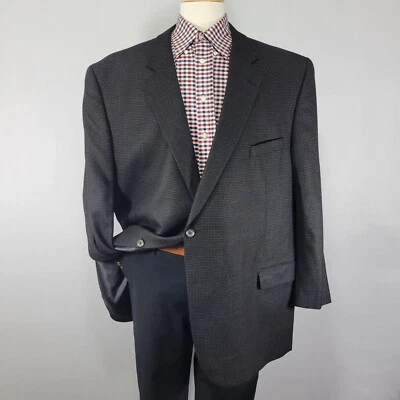 Daniel Cremieux Men's Sport Coat Denverwood SPJ Black Gray Loro Piana Soft 56L - Image 1 of 4