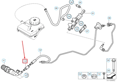 Mini Cooper R50 Output Nehmerzylinder Kupplungssperrventil 21526759187 ORIGINAL - Image 1 of 3