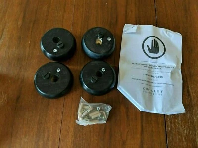 Crosley Furniture Alexandria Bun Foot - Negro Foto 1 de 4