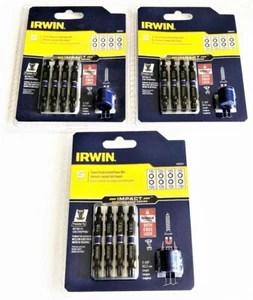 3 IRWIN 5pc IMPACT TORX DOUBLE END SCREW DRIVER BIT SETS T15 T20 T25 T30 1903522 - Picture 1 of 1