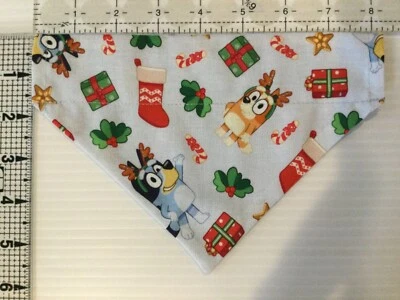 Christmas Bluey Over the Collar Dog Bandanna Pet Fashion Accessory size Small - Image 1 of 3