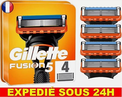 GILLETTE FUSION 5 Pack 4 Recharges de Rasoir Lot Gilette ProGlide 100% ORIGINAL