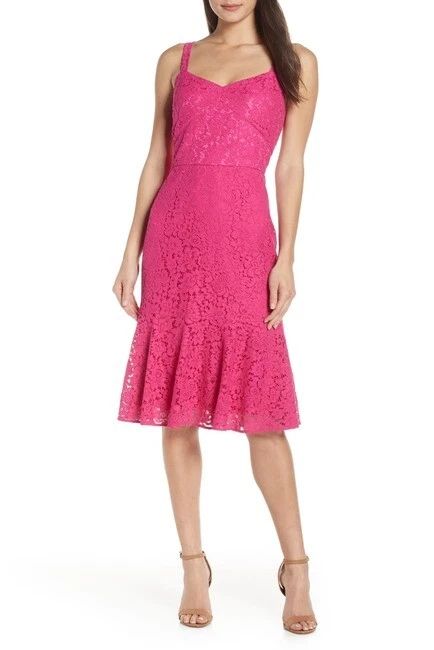 Chelsea28 Sleeveless Lace Fit & Flare Dress Size 8