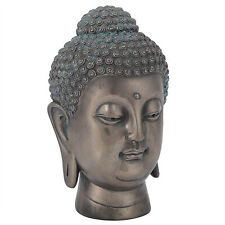 HG Resin Buddha Head Statue Figurine Ornament Buddhist Supplies Home Tabletop DO