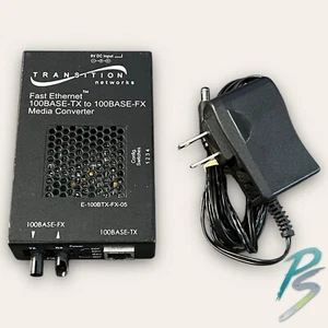 Fast Ethernet 100Base-TX to 100Base-FX Media Converter E-100BTX-FX-05 - Picture 1 of 5