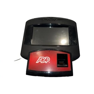 ADP Small Business Time Clock With Badge & Biometric Finger Scan Entry For Parts - Picture 1 of 4