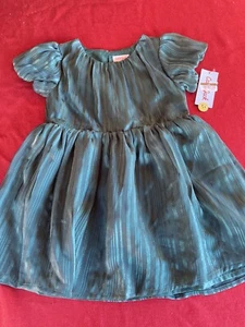 Girls Green Holiday Dress 5t Party Events Pictures Cat And Jack - Picture 1 of 5