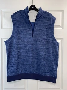 Callaway Weather Series 1/2 Zip Sweater Golf Vest Men’s XL Navy Blue Sleeveless  - Picture 1 of 3