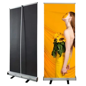 Retractable Roll Up Banner Stand Conference Display Promotion Sign(Stand Only) - Picture 1 of 109
