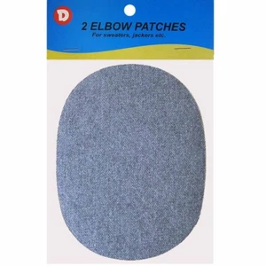 Ultrahold 2 Denim Bügelbild Ellenbogen Patches 4,5 x 5,5 Zoll - verwaschen - Bild 1 von 1