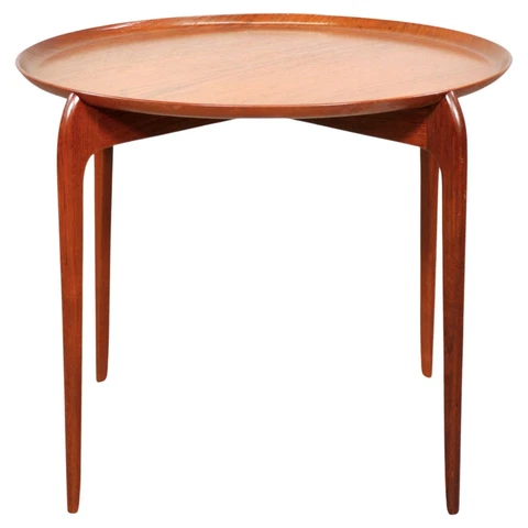 Mid-Century Danish Modern Teak Tray Table Engholm & Willumsen Fritz Hansen 1960s Cover