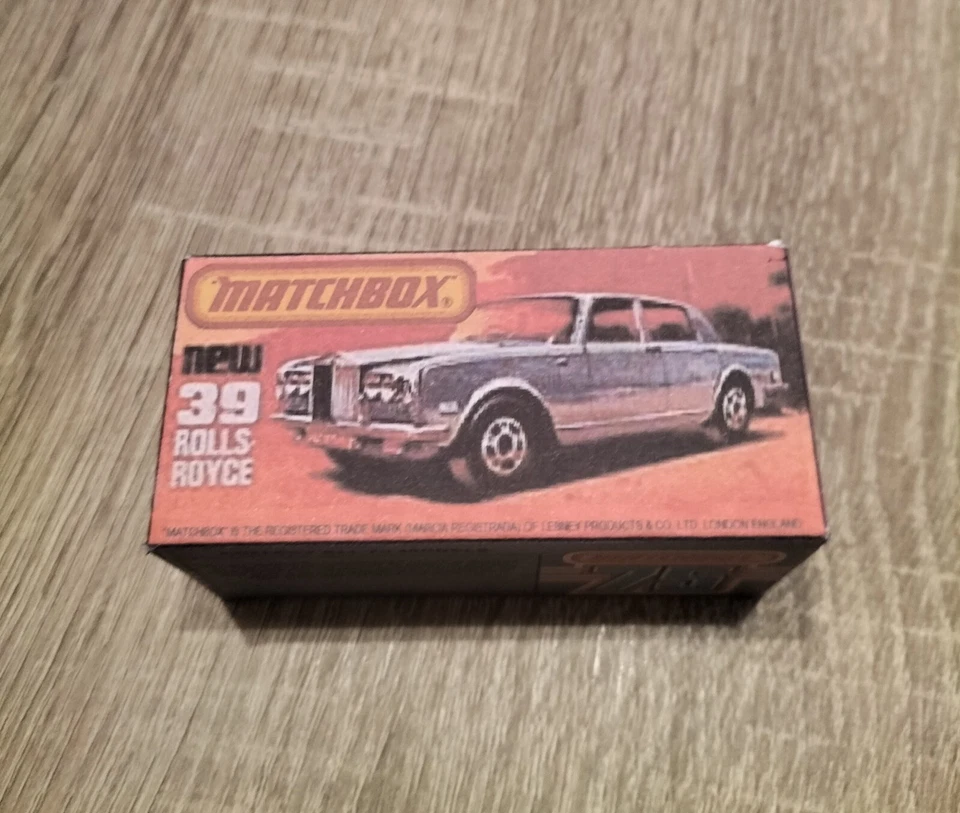 Matchbox Superfast - No39 Rolls Royce SS - Replica / Copy Box only - Image 1 of 3