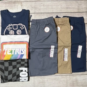 Boys Lot Of Clothes Size XXL (18). NWT! 3 Pairs Of Shorts And 3 S/S T-Shirts. - Picture 1 of 14