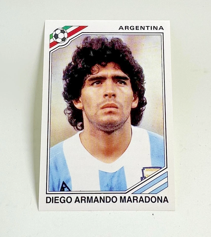 DIEGO ARMANDO MARADONA MEXICO 1986 #171 SOCCER STICKER WORLD CUP STORY PANINI - Image 1 of 4