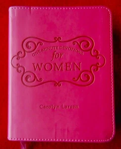 PINK FAUX LEATHER ~ "ONE-MINUTE DEVOTIONS FOR WOMEN" ~ BRAND NEW - Imagen 1 de 8