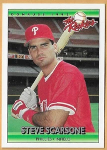 STEVE SCARSONE PHILADELPHIA PHILLIES #108 - DONRUSS THE ROOKIES NM-MT 1992 - Picture 1 of 2