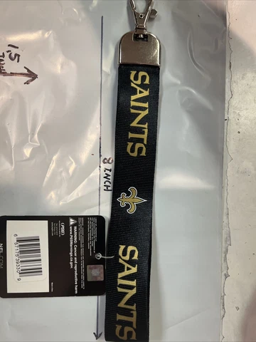 NFL New Orleans Saints Wristlet Lanyard Saints One Size FOOTBALL TEAM US STOCK Cover