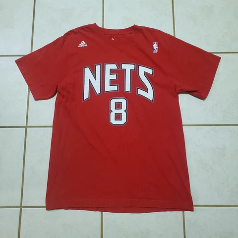 Deron Williams New Jersey Nets Adidas Men's Jersey T-Shirt Red Size Large Cover