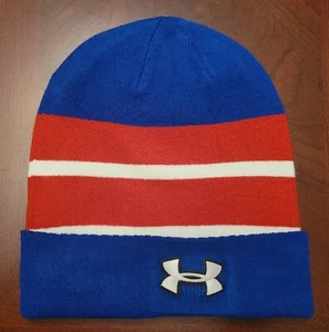 Under Armour Men's Halftime Cuff Beanie Red, White & Blue COLOR IS DARKER READ - Picture 1 of 2