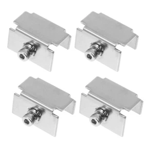 4 Pcs Glass Clip Clips Clamps Holder Stainless Steel Bed Spare Parts - Afbeelding 1 van 12