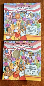 1995 S Atlanta Olympics Basketball BU Commem CN-Clad Half Dollar Young Collector - Picture 1 of 9