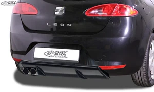 Difusor trasero RDX para SEAT León 1P (2006-2009) ABS negro aproximación difusor - Imagen 1 de 3