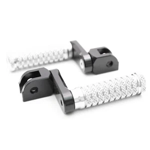 POLE Front 40mm Lowering Foot Pegs Silver For Honda CB1100 13 14 15 16 17 - Foto 1 di 6