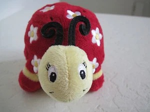 Animal de peluche de tortuga sonriente floral roja de 5 - Imagen 1 de 4