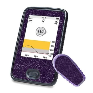 Aufkleber für Dexcom G6 Sticker (Receiver + Transmitter) - Lila Glitzer | Dia... - Picture 1 of 1