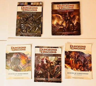 Набор приключенческих модулей D&D 4E (Harkenworld, Thunderspire, Stonefang, Shadowfell) - Изображение 1 из 4