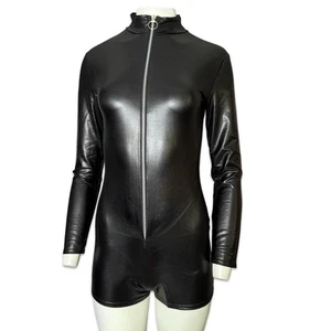 PAGLIACCETTO DARQUE SEXY GOTICO FETISH VINILE GOMMA LIQUIDA PVC VAMPIRO GOTICO D9265 - Foto 1 di 7