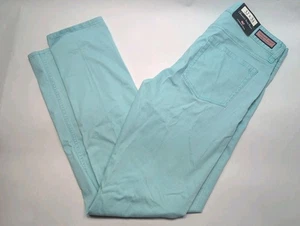 NEW VINEYARD VINES 5-Pocket Mens Chino Pants Jeans Stretch Aqua Blue Size 32x34 - Picture 1 of 11