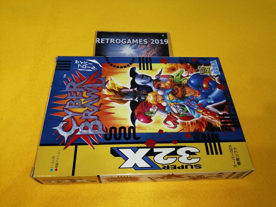 CYBER BRAWL  SEGA Super 32X / MEGADRIVE REG CARD - Image 1 of 4