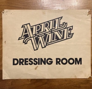 RARE 1984 APRIL WINE DRESSING ROOM POSTER SIGN PAPER 11x8.5 - Picture 1 of 3