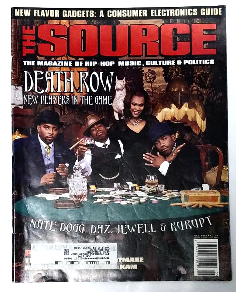 The Source Magazine - May 1995 No.68 Death Row Nate Dogg Daz Jewell Kurupt - Image 1 of 1