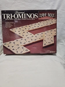 Komplett Vintage 1986 Pressman Deluxe Tournament Tri-Ominos Spiel  - Bild 1 von 12