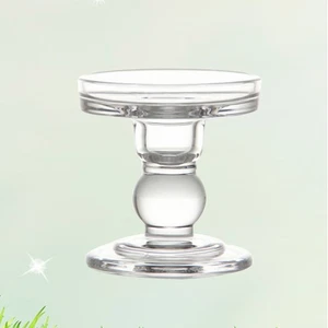 Glass Candle Holder Candlestiick Holders Table Candlesticks Rack - Picture 1 of 12