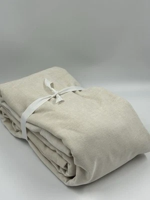 Nuevo WEST ELM Cortina de Terciopelo Usada con Forro Blackout Alabastro, 48X96 Foto 1 de 4