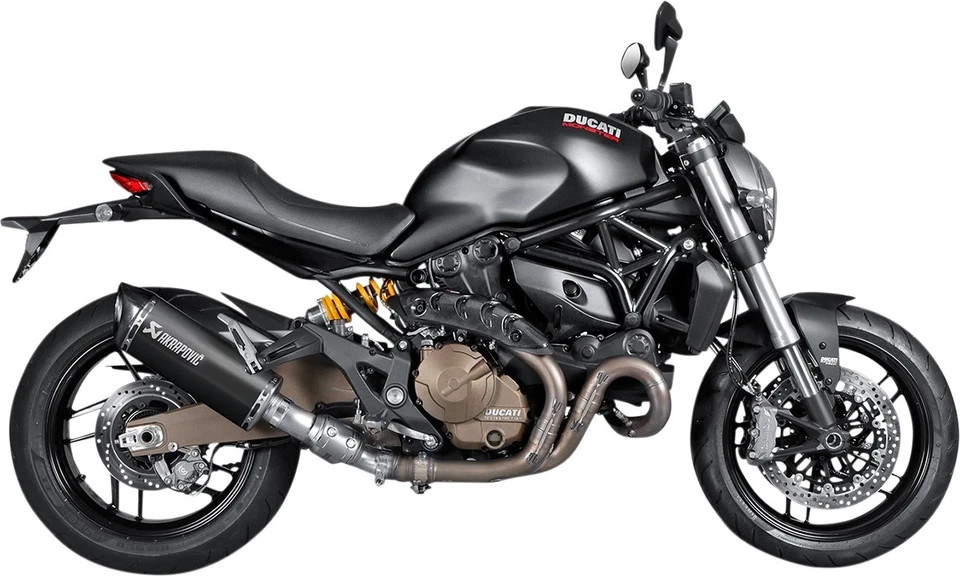 Silenciador sin cordones de titanio Akrapovic BLK modelos Ducati Monster 1200/821 2014-2016 Foto 1 de 1