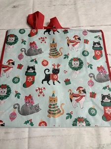 Marshall’s Shopping Bag Reusable Tote Bag Christmas CATS - Picture 1 of 2