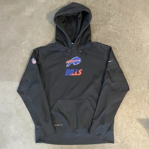 Buffalo Bills Nike On Field Apparel Gray Hoodie Therma-Fit Men’s Large - Picture 1 of 9