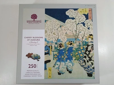 Rompecabezas de madera Wentworth, 250 piezas, flores de cerezo en Asakura de Hiroshige Foto 1 de 4