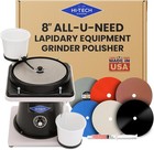 Hi-Tech Diamond 8" All-U-Need | Lapidary Rock Mineral Grinding Polishing Machine