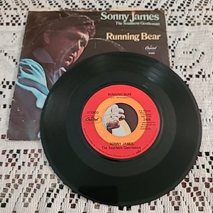Sonny James 45 RPM - Running Bear / A Midnight Mood - Capitol 2486. 1969 - Picture 1 of 8