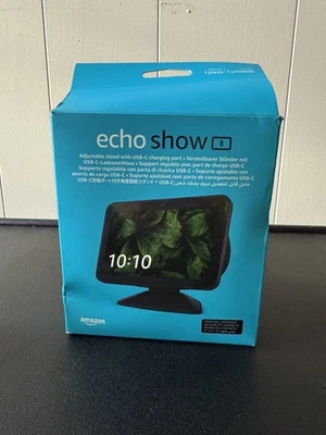 Echo Show 8 (3rd Gen) Adjustable Stand with USB-C Charging Port | Charcoal - Image 1 of 4
