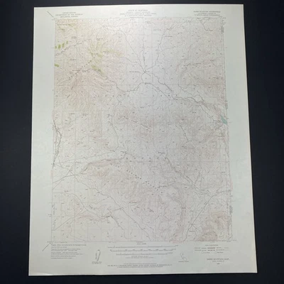 Shinn Mountain CA Quadrangle 1954 Topo Map California Vintage USGS - Image 1 of 4