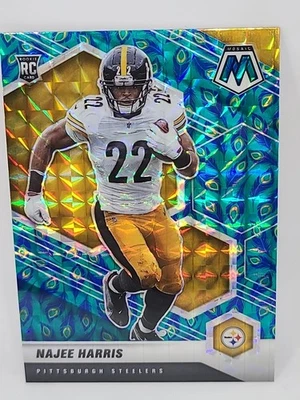 2021 Panini Mosaic - Rookies Najee Harris #313 Choice Peacock Mosaic Prizm (RC) - Image 1 of 2