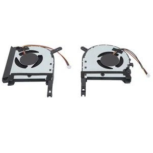 2x Laptop CPU GPU Cooling Fan 4 Pin Silent Efficient Replacement Laptop Cooli CB - Afbeelding 1 van 24