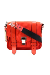 Proenza Schouler Mujer Nylon + Piel de becerro PS1 Bolsa Bolso Mensajero Naranja - Imagen 1 de 19